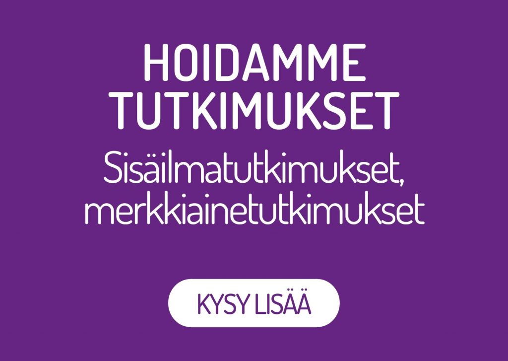 Oulun Kosteustutkimus Oy hoitaa sisäilmatutkimukset sekä merkkiainetutkimukset kaikille tarpeeseen. Kysy lisää!